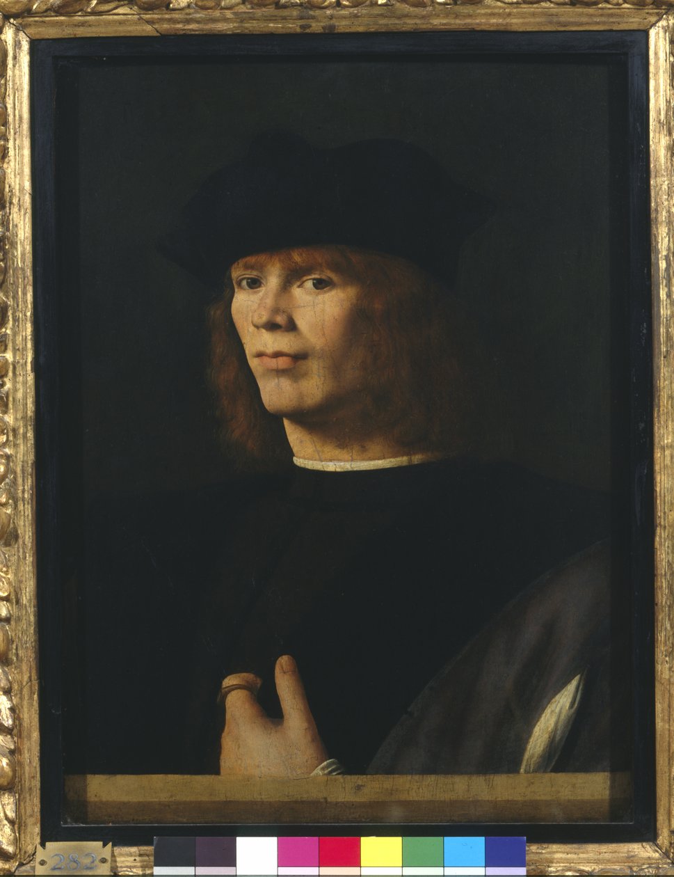Portret van een jonge man door Andrea Solario