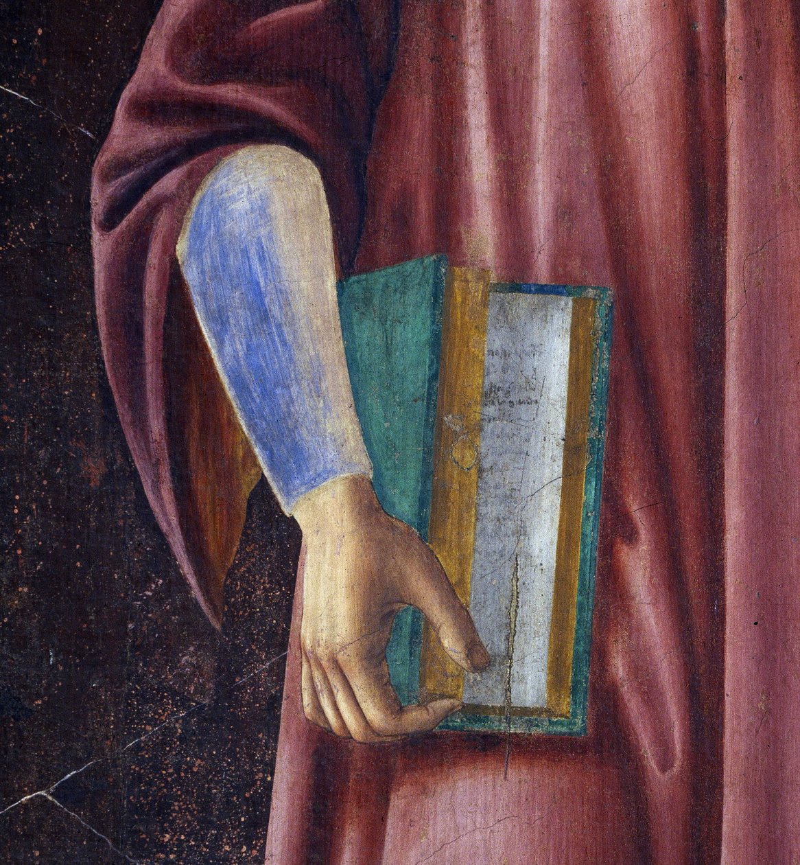 Dante Alghieri (detail) uit de Villa Carducci serie van beroemde mannen en vrouwen door Andrea del Castagno