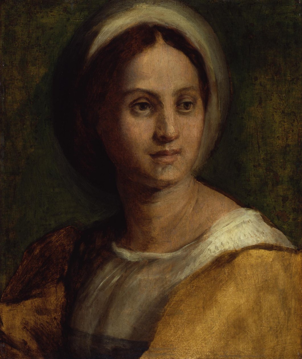 Portret van een jonge vrouw door Andrea del Sarto