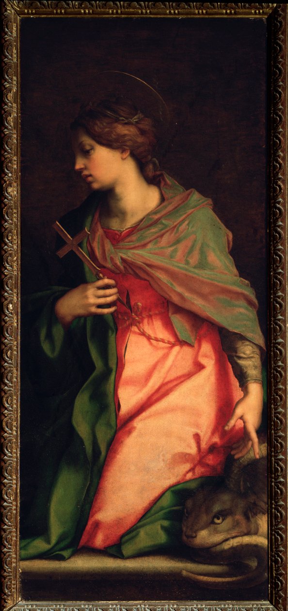 Sint Margarita van Antiochië, Altaarstuk van St. Agnes door Andrea del Sarto