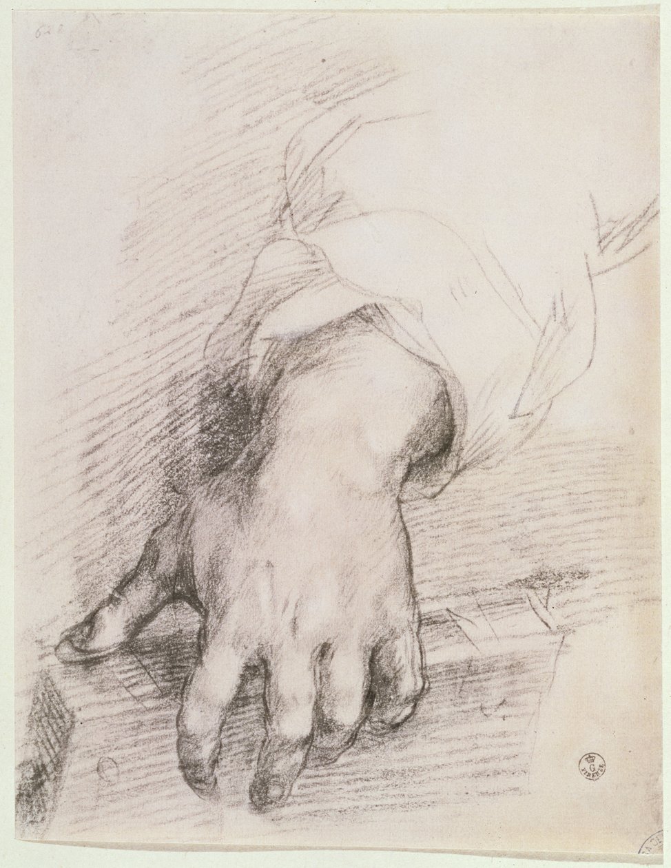 Studie van een hand voor de Madonna van de Harp door Andrea del Sarto