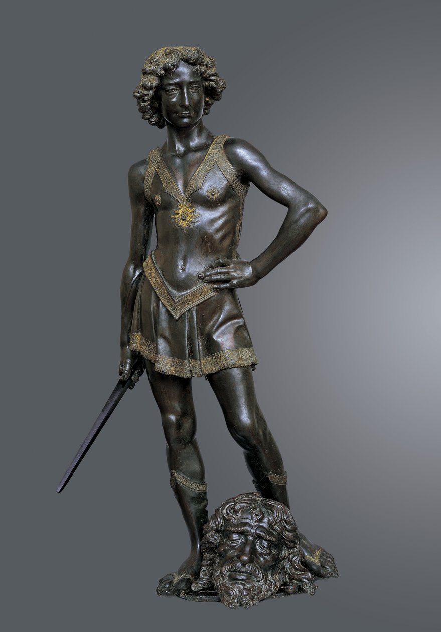 David zegevierend over Goliath, ca. 1470 door Andrea del Verrocchio