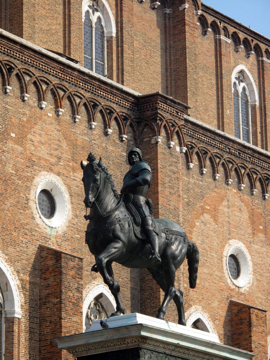 Ruiterstandbeeld van de Condottiere Colleoni door Andrea del Verrocchio door Andrea del Verrocchio