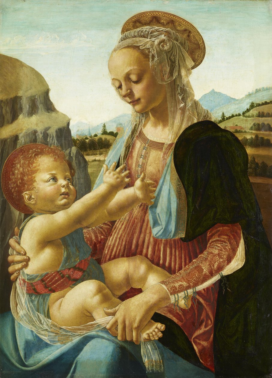 Maria met het Kind door Andrea del Verrocchio