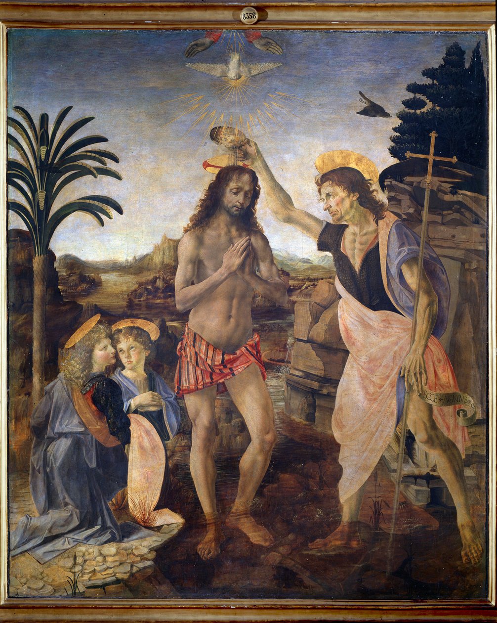 De doop van Christus door Andrea del Verrocchio