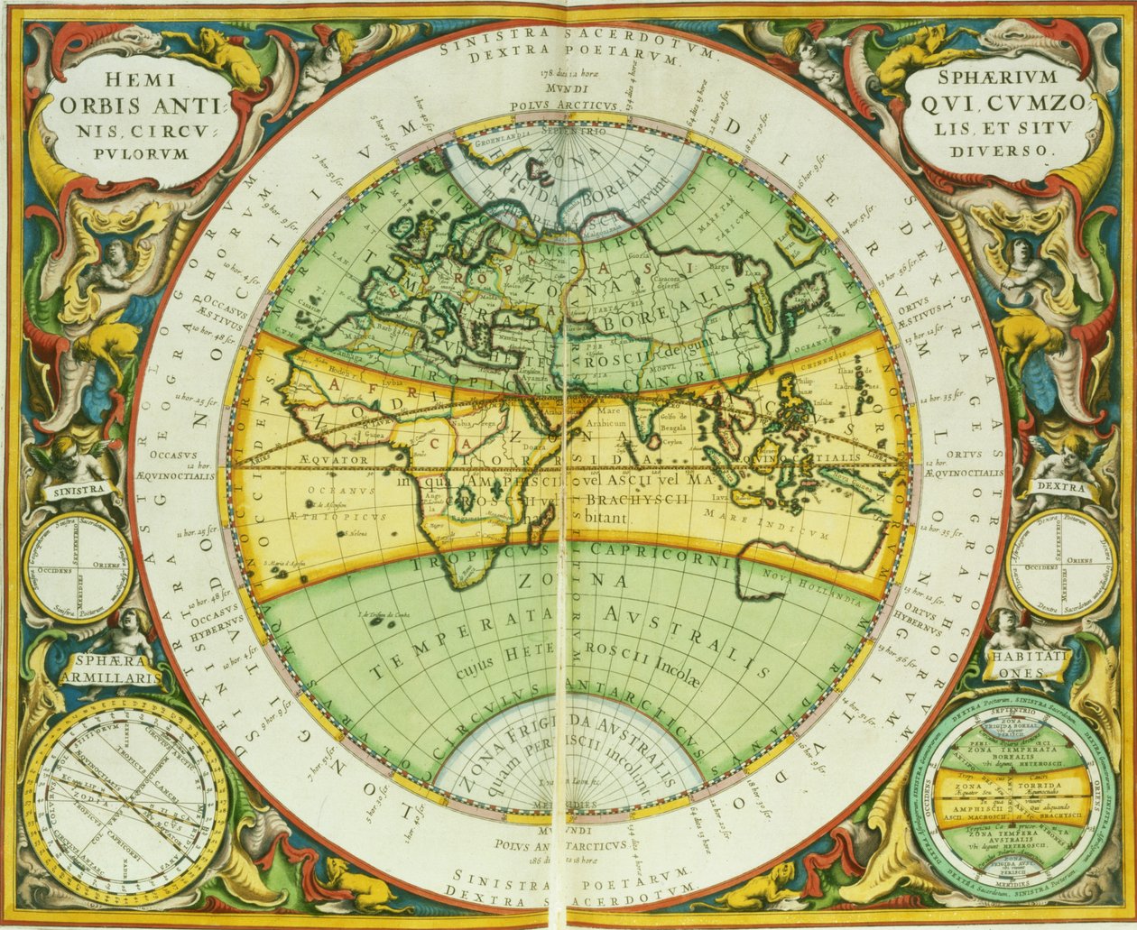 Oude hemisferen van de wereld, plaat 94 uit 