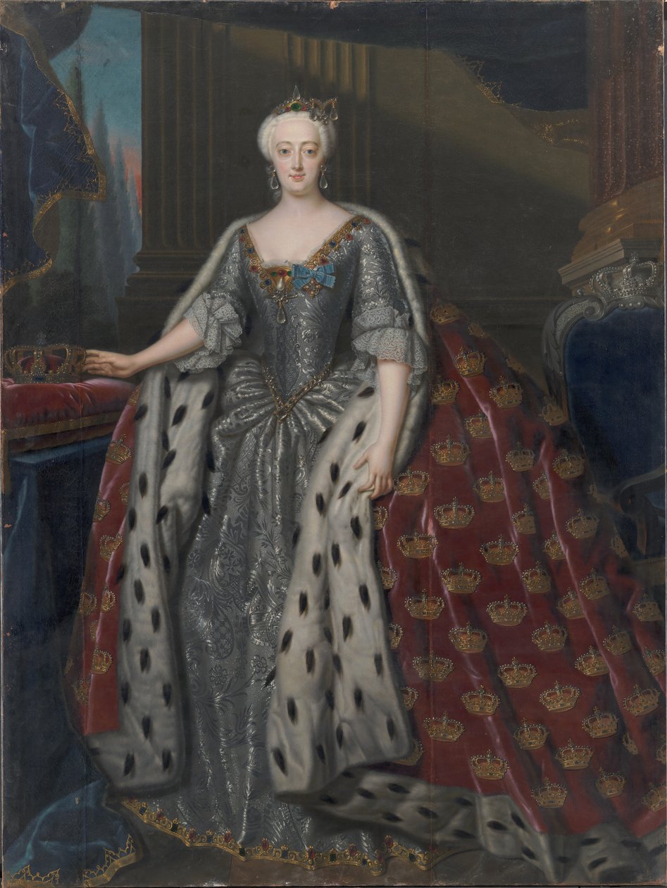 Sophie Magdalene van Brandenburg-Kulmbach, koningin van Denemarken en Noorwegen door Andreas Møller
