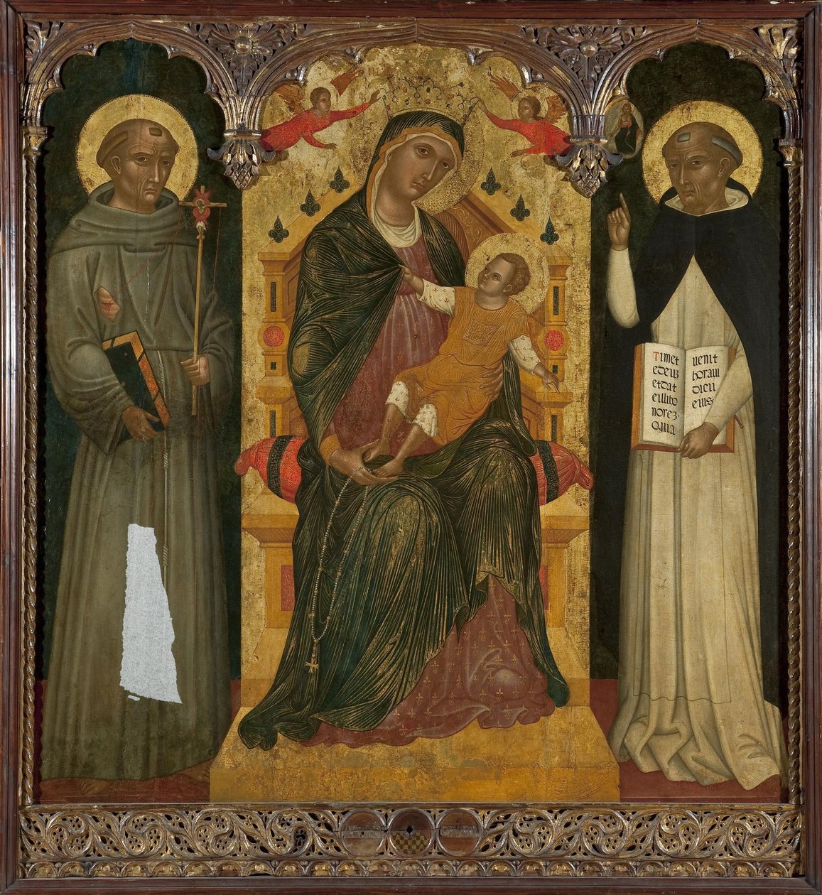 Amerikaans Engels:  Madonna en kind met heiligen Madonna en kind met heiligen door Andreas Ritzos