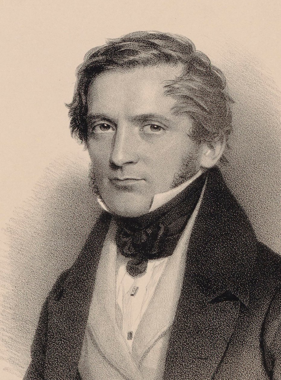 Portret van de componist Franz Lachner 1803-1890, 1830 door Andreas Staub