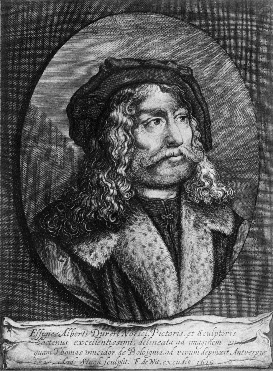 Portret van Albrecht Dürer, 1629, 1936 door Andreas Stock