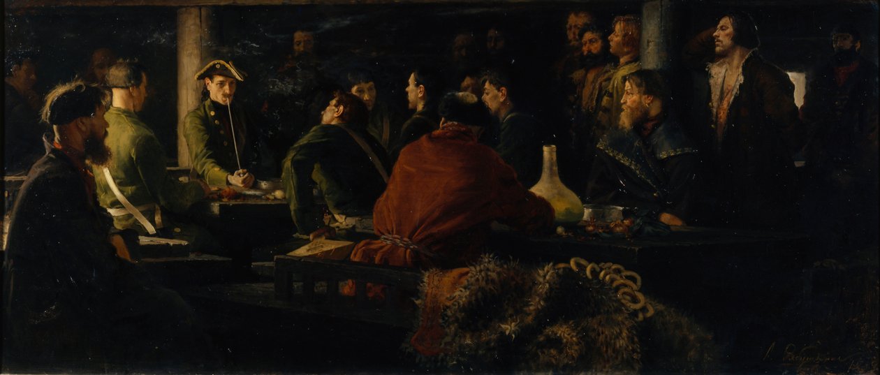 Het speelgoedleger van Peter I, 1892 door Andrei Petrovich Ryabushkin