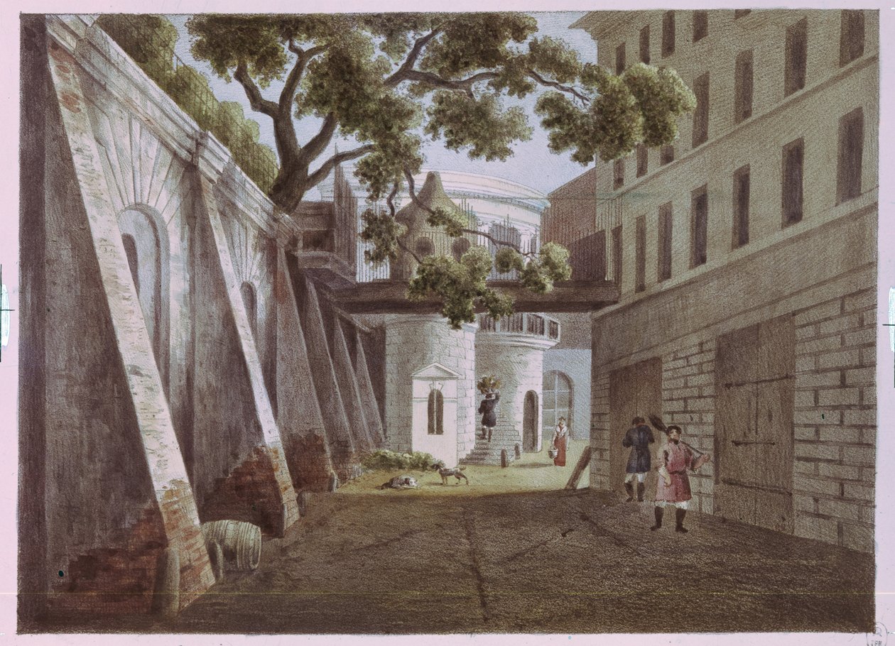 Het Hof van het Huis van Pavel Gagarin door Andrei Yefimovich Martynov