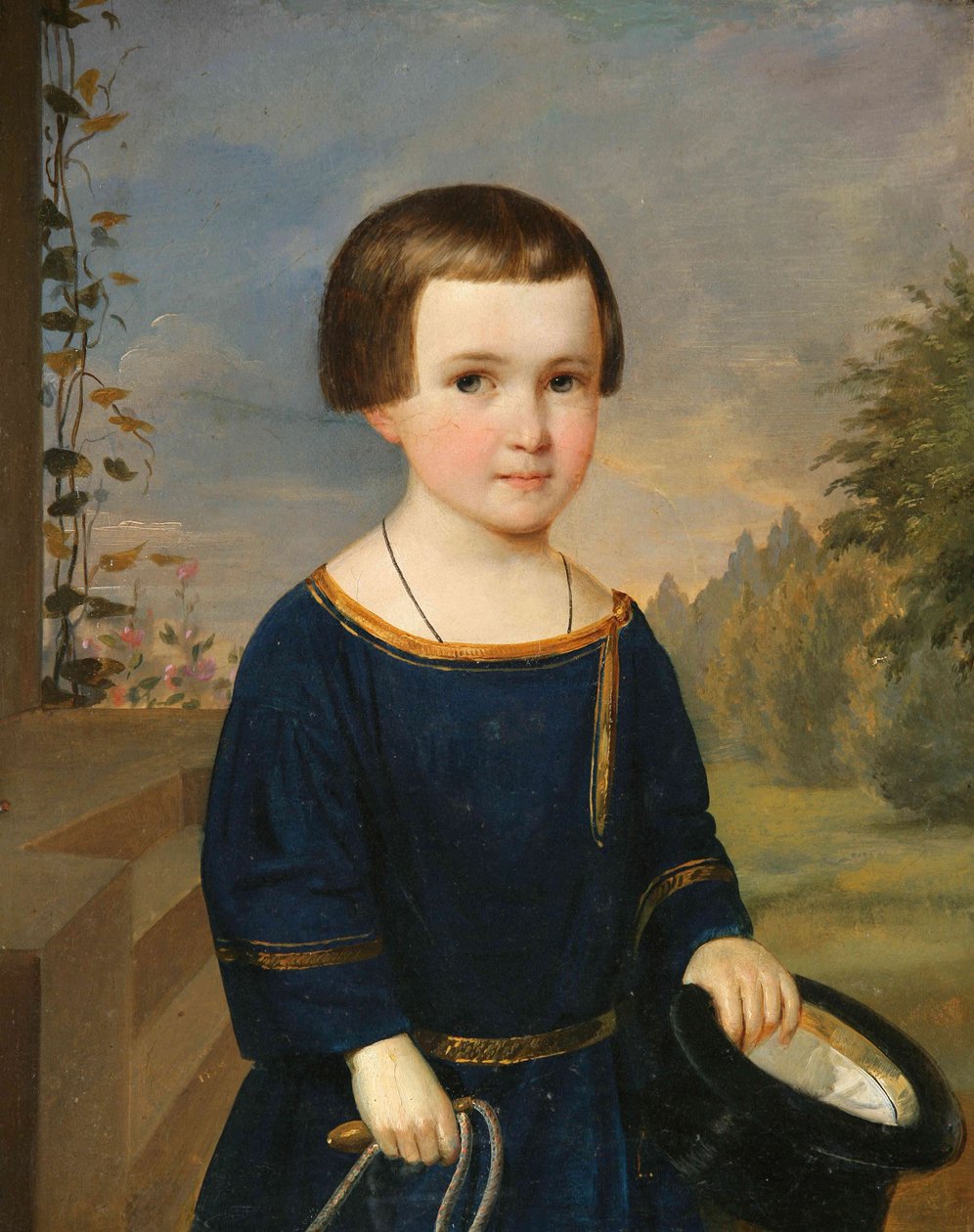 Portret van een jongen door Andrej Chrucki