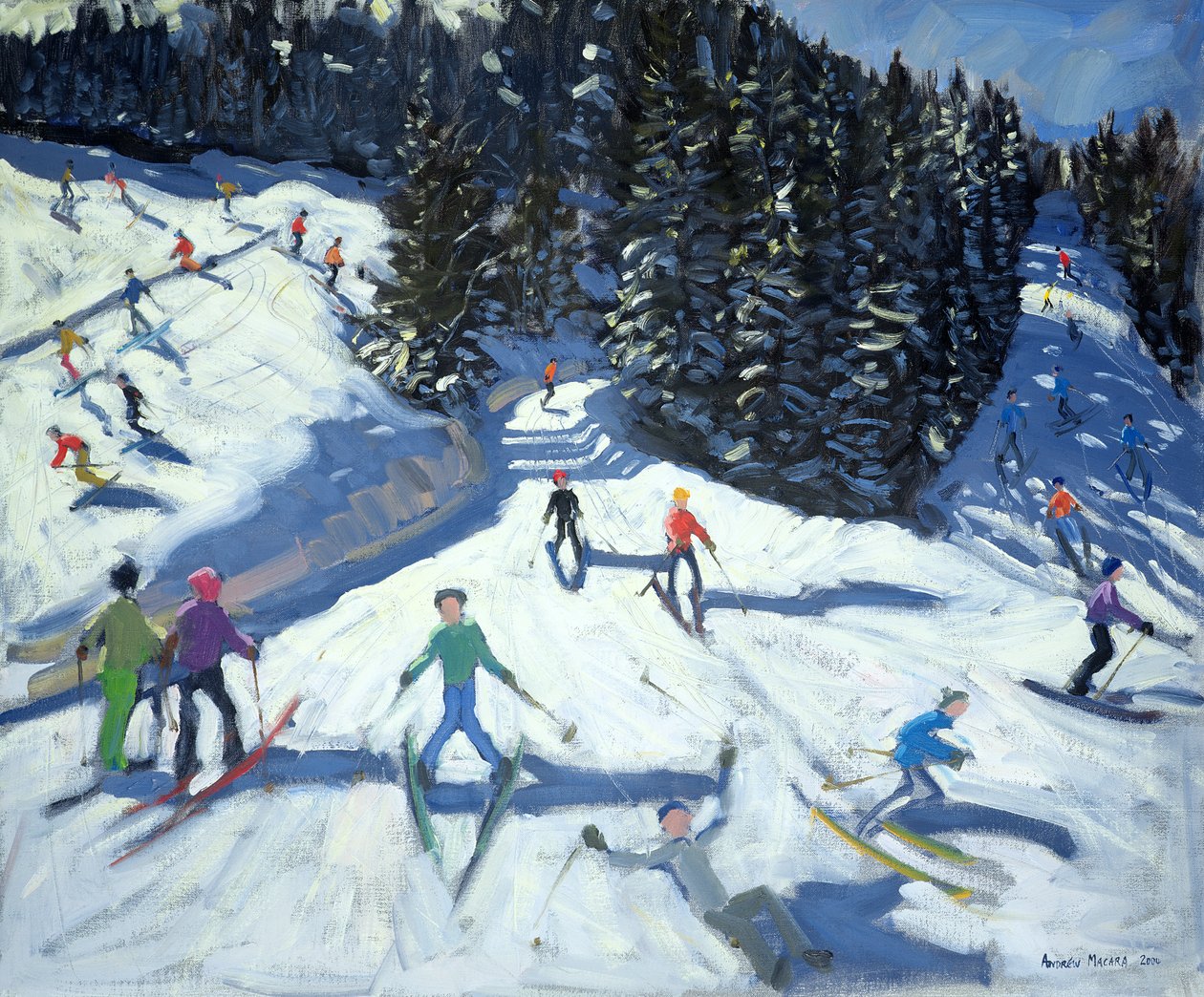 Laat-ochtend op de Piste door Andrew Macara