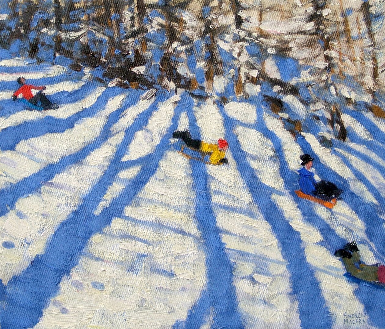 Boomschaduwen, Morzine door Andrew Macara