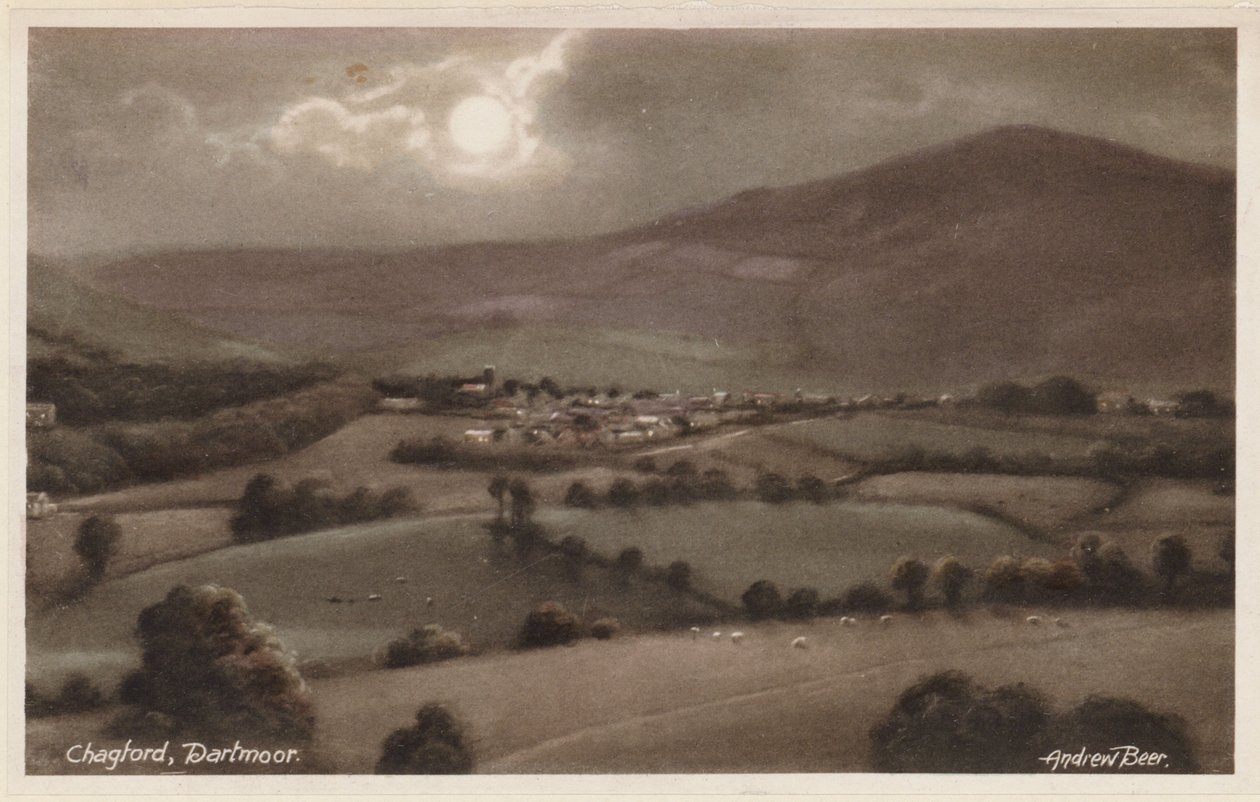 Chagford, Dartmoor (kleurenfoto) door Andrew Beer