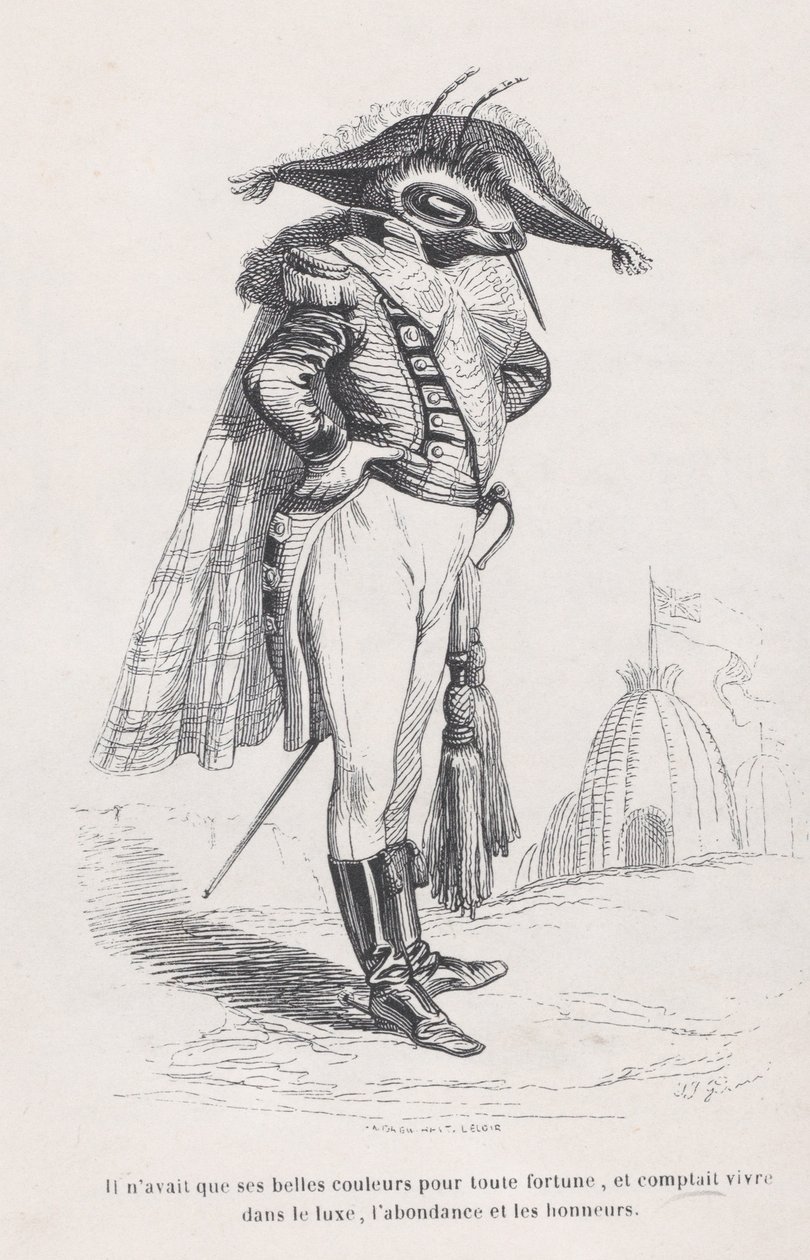 Hij had alleen zijn mooie kleuren... uit Scènes uit het privé- en openbare leven van..., ca. 1837-47 door Andrew Best Leloir