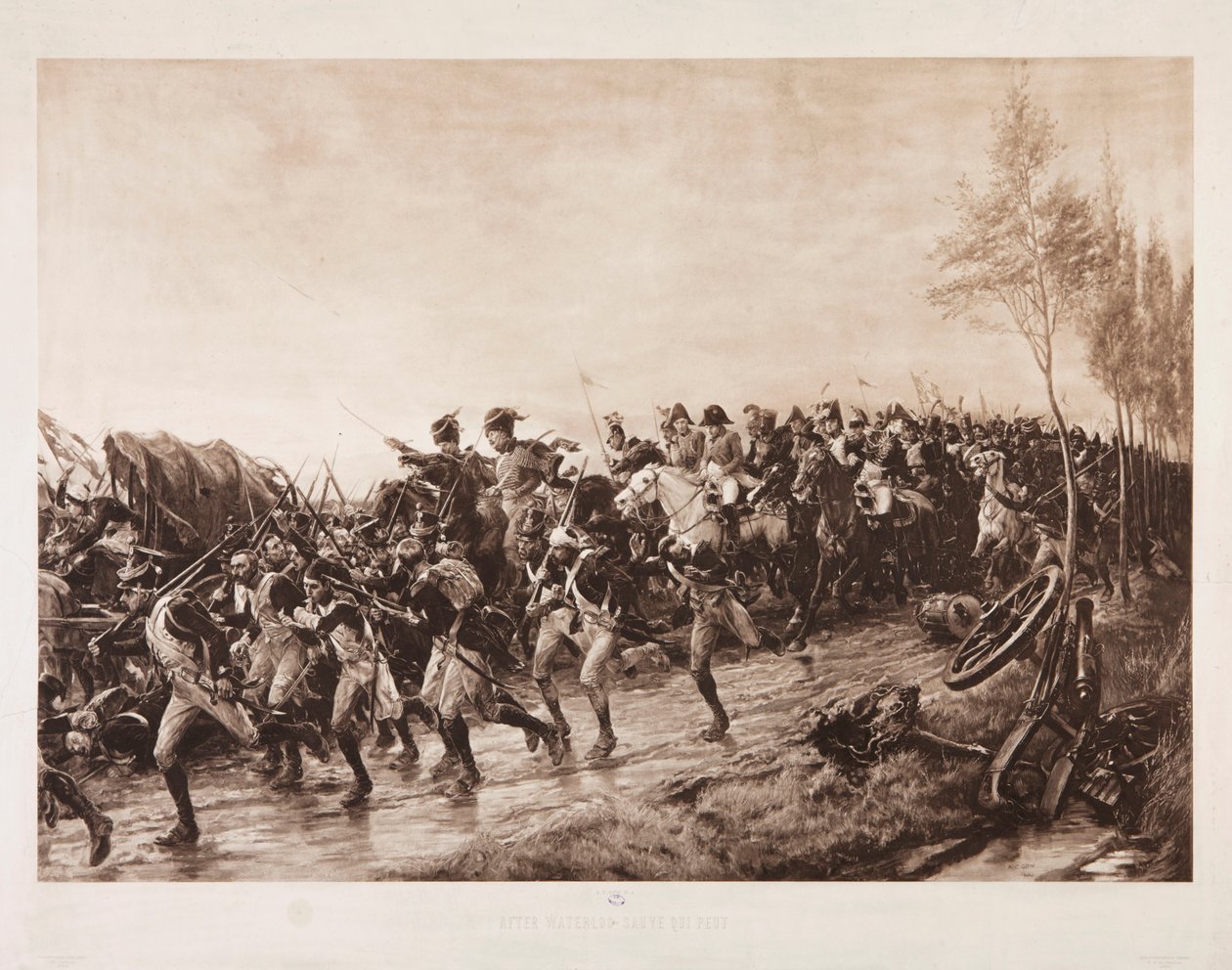 Na Waterloo: Ieder voor Zichzelf, 1890 door Andrew Carrick Gow