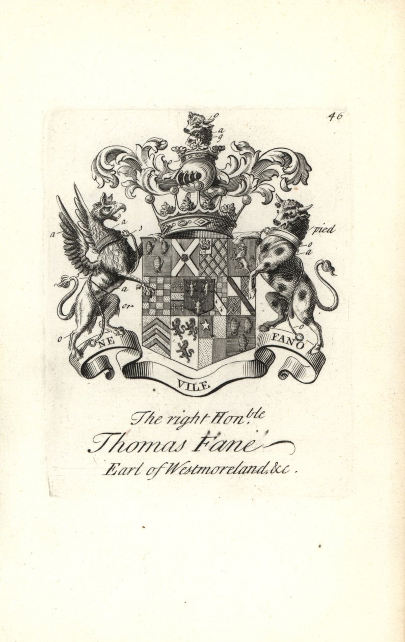 Wapen en wapenrusting van de zeer eerbiedwaardige Thomas Fane, 8e graaf van Westmoreland door Andrew Johnston