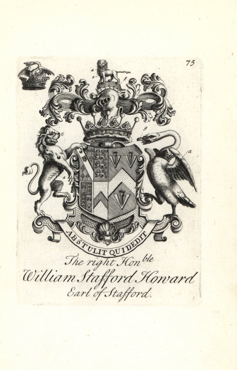 Wapen en wapenrusting van William Stafford Howard, 2e graaf van Stafford door Andrew Johnston