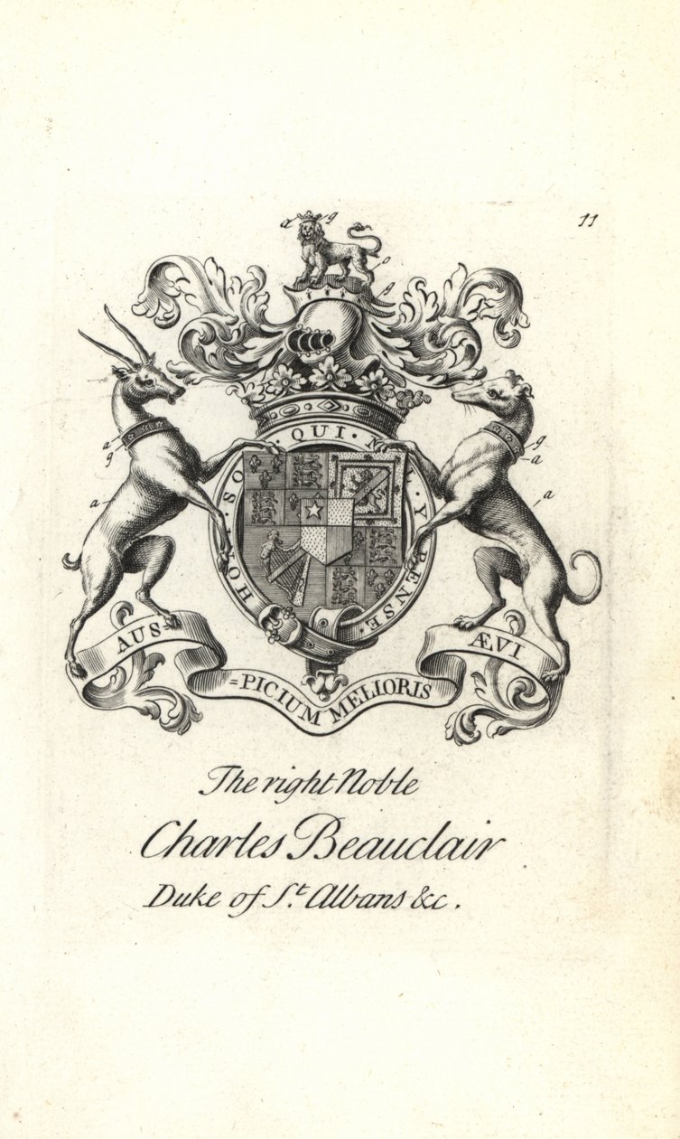 Wapen en wapenrusting van de zeer edele Charles Beauclerk door Andrew Johnston
