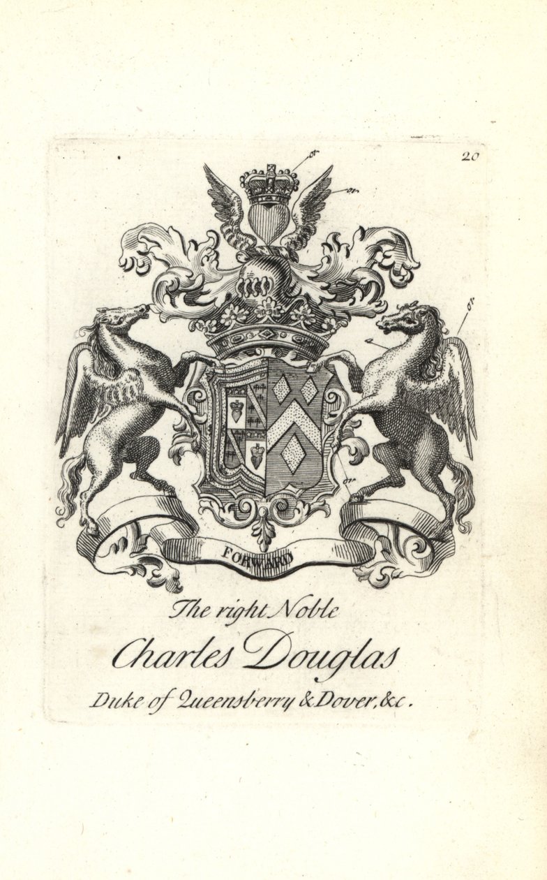 Wapen en wapenrusting van de zeer edele Charles Douglas, 3e hertog van Queensberry en Dover door Andrew Johnston