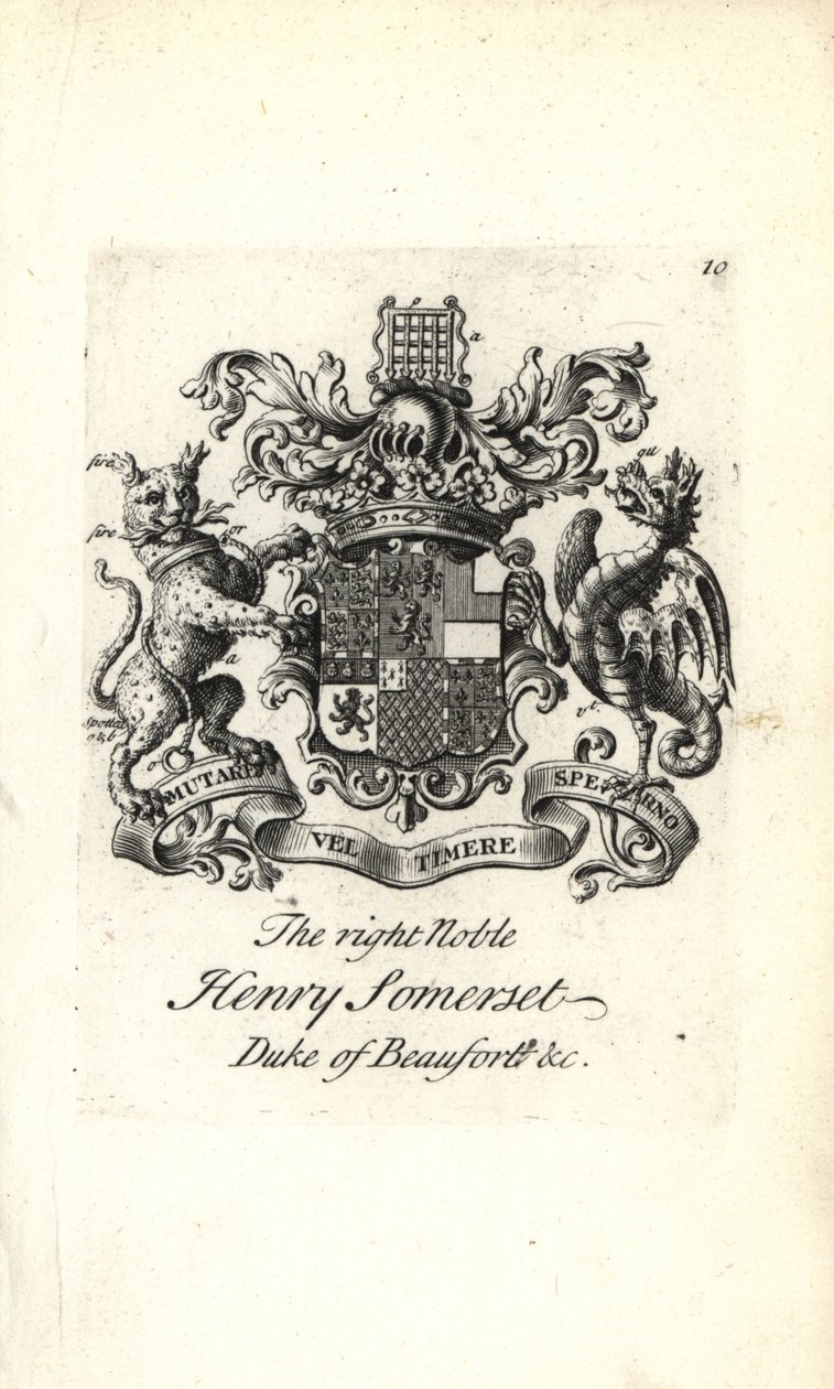 Wapen en wapenrusting van de zeer edele Henry Somerset, 2e Hertog van Beaufort door Andrew Johnston