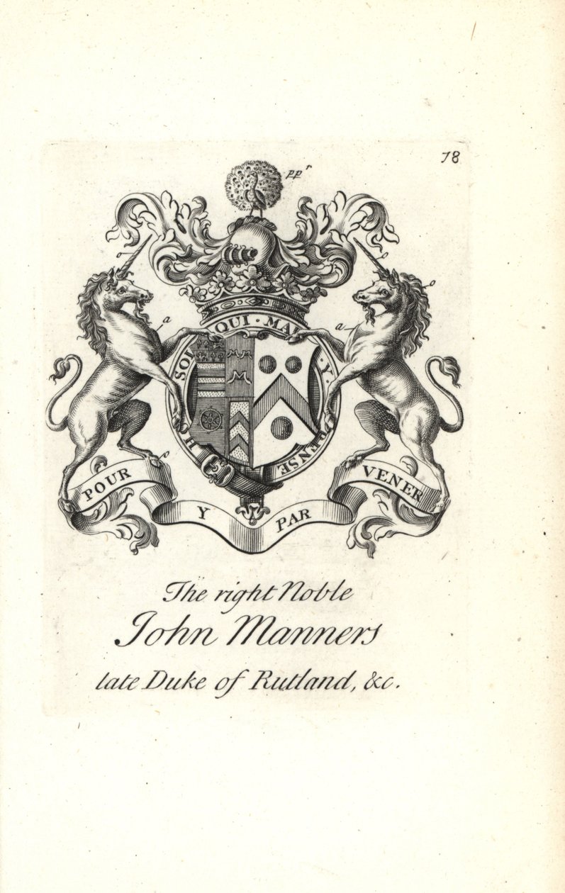 Wapen en wapenrusting van de edele John Manners, 2e hertog van Rutland door Andrew Johnston