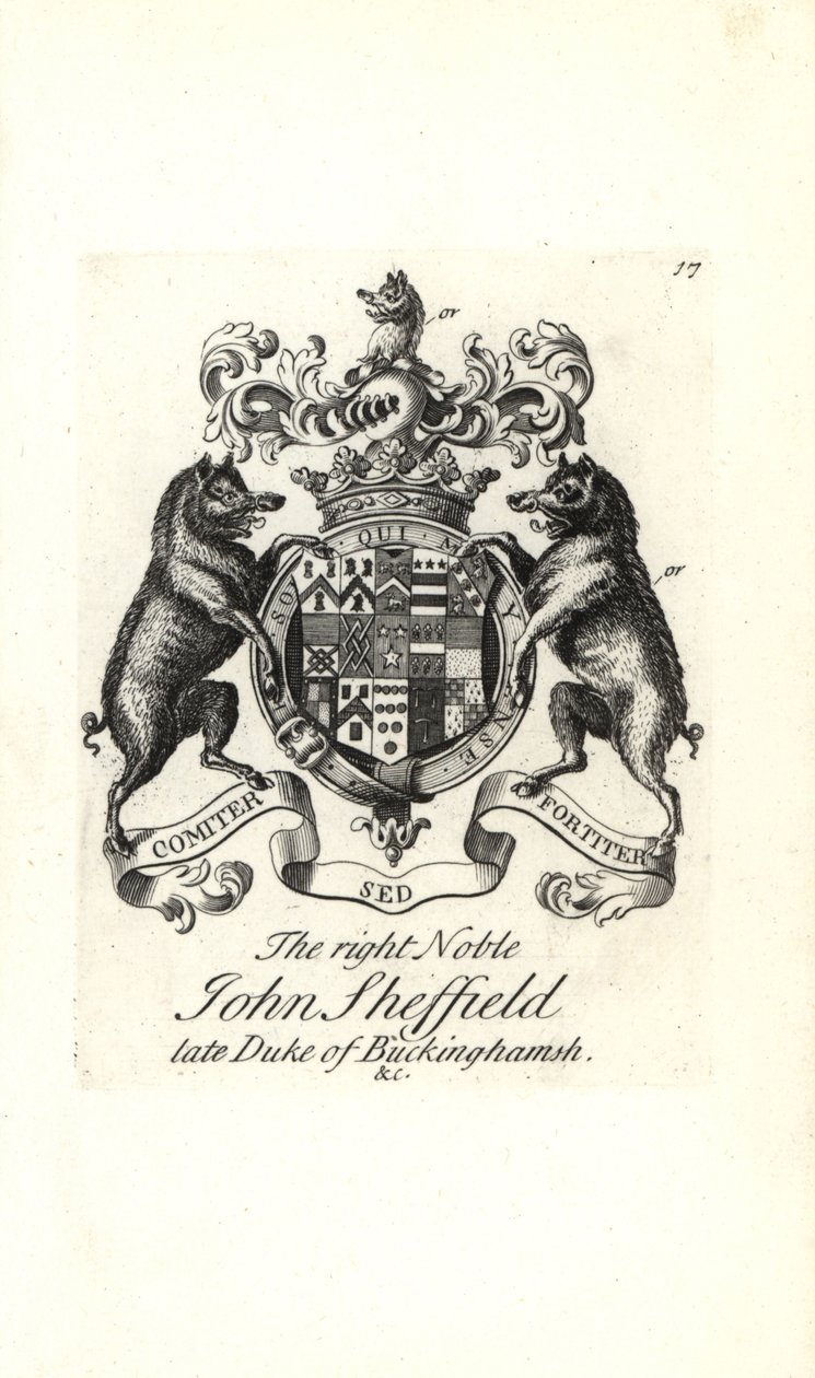 Wapen en wapenrusting van de zeer edele John Sheffield door Andrew Johnston
