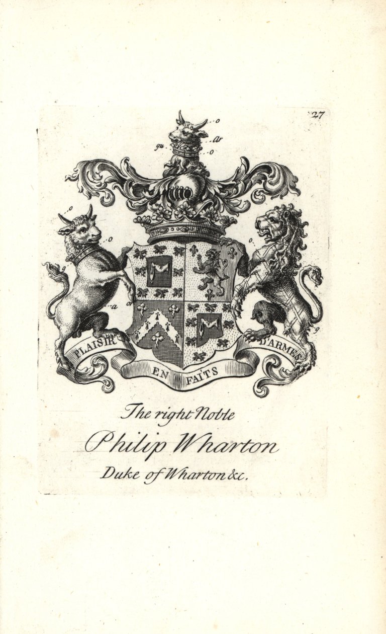Wapen en wapenrusting van de zeer nobele Philip Wharton door Andrew Johnston