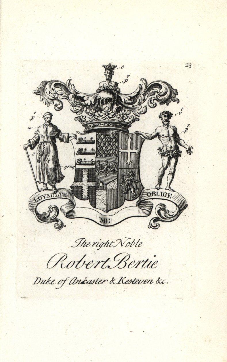 Wapen en wapenrusting van de zeer edele Robert Bertie door Andrew Johnston