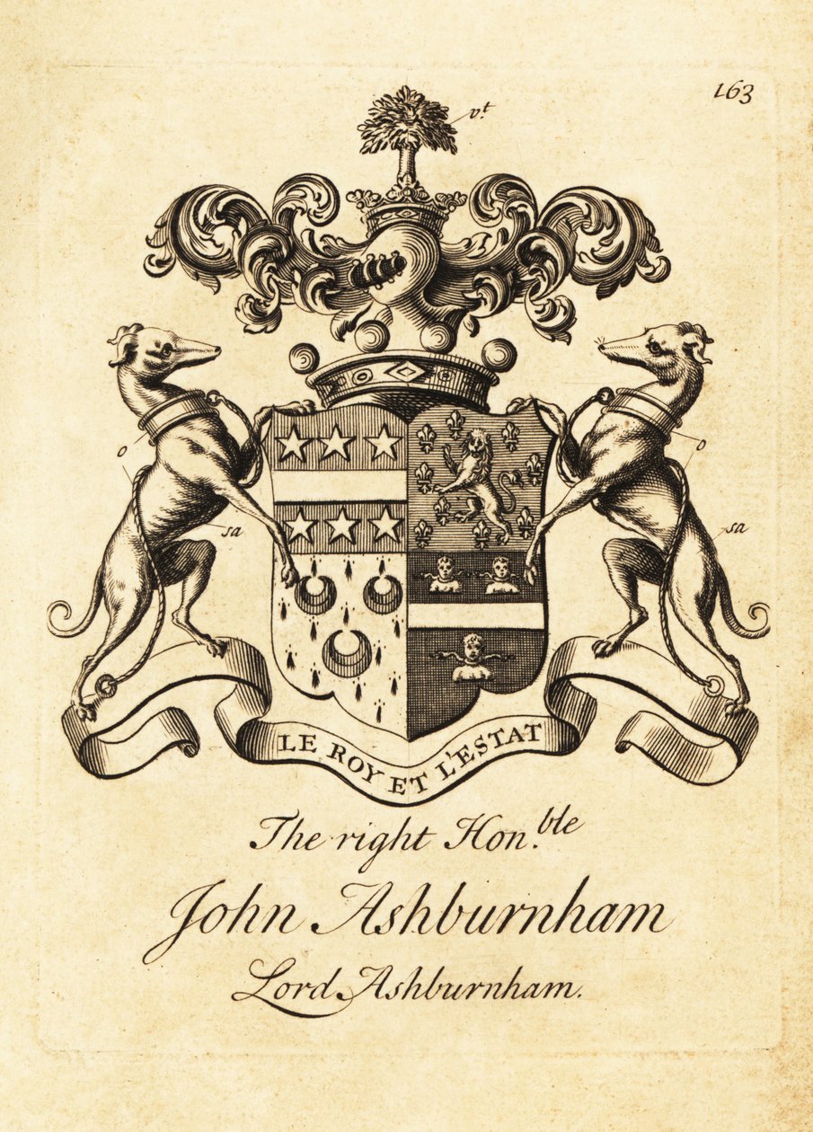 Wapen van de Zeer Eerwaarde John Ashburnham, Heer Ashburnham door Andrew Johnston