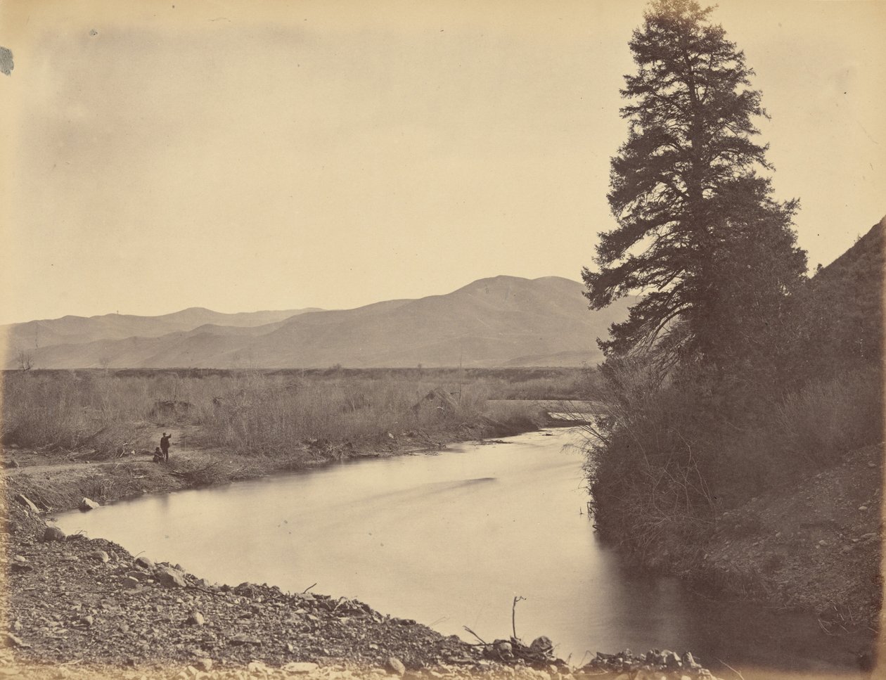 Plaat 43. Weber Valley, vanaf Willhelmina Pass,1869 (foto) door Andrew Joseph Russell