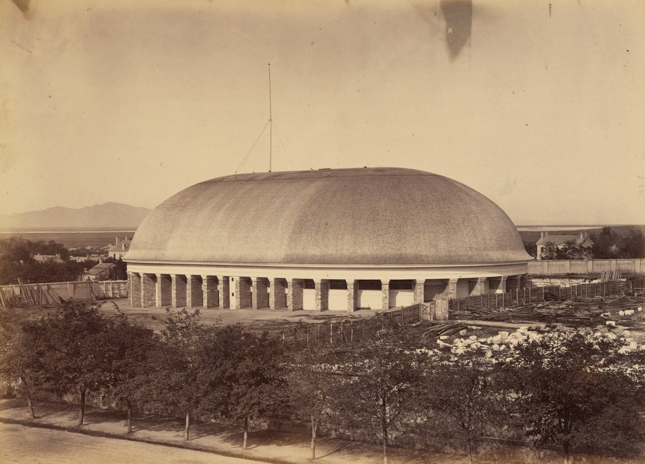 Plaat 50. Grote mormoonse tabernakel,1869 (foto) door Andrew Joseph Russell