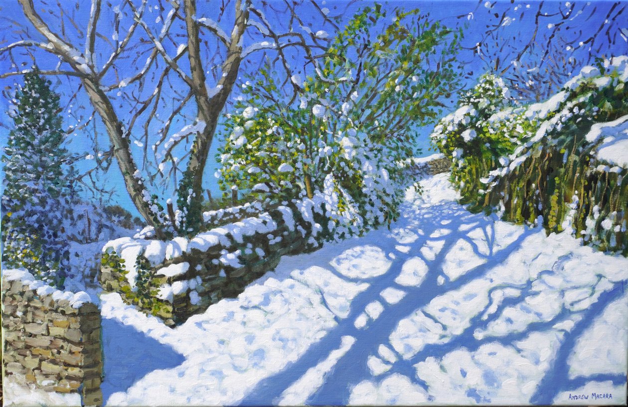 Lentesneeuw, Wirksworth, Derbyshire, 2023 door Andrew Macara