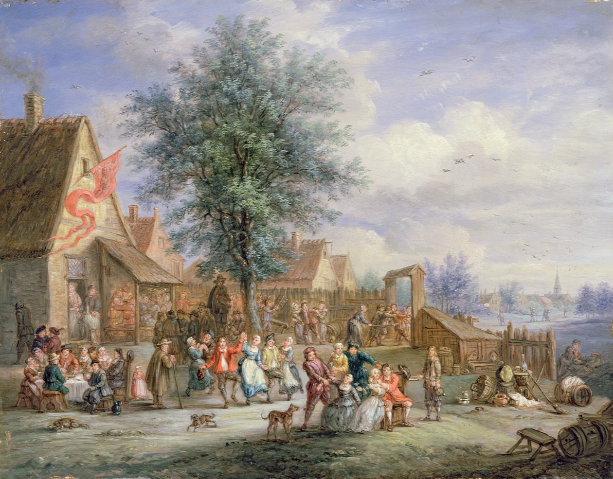 Een Kermis op Sint-Jorisdag door Angel-Alexio Michaut