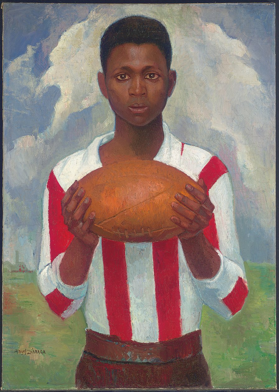 Portret van een Rugbyspeler, ca. 1925 door Ángel Zárraga