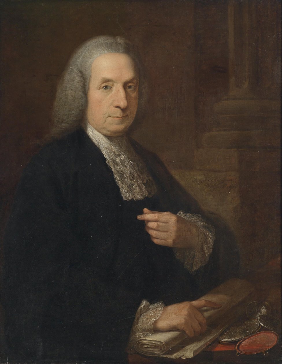 Portret van de Ierse jurist en politicus Philip Tisdall SL (1703-1777) door Angelica Kauffmann