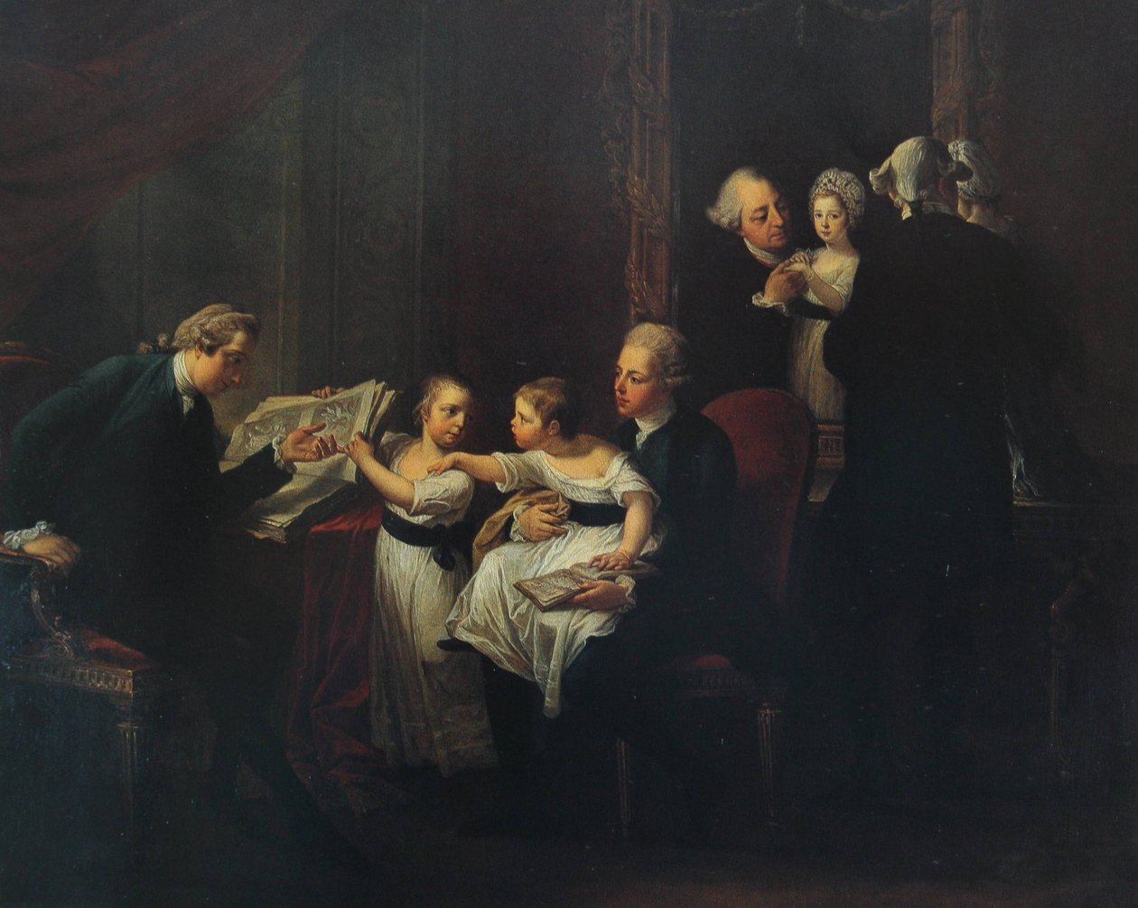 De familie Townshend door Angelica Kauffmann