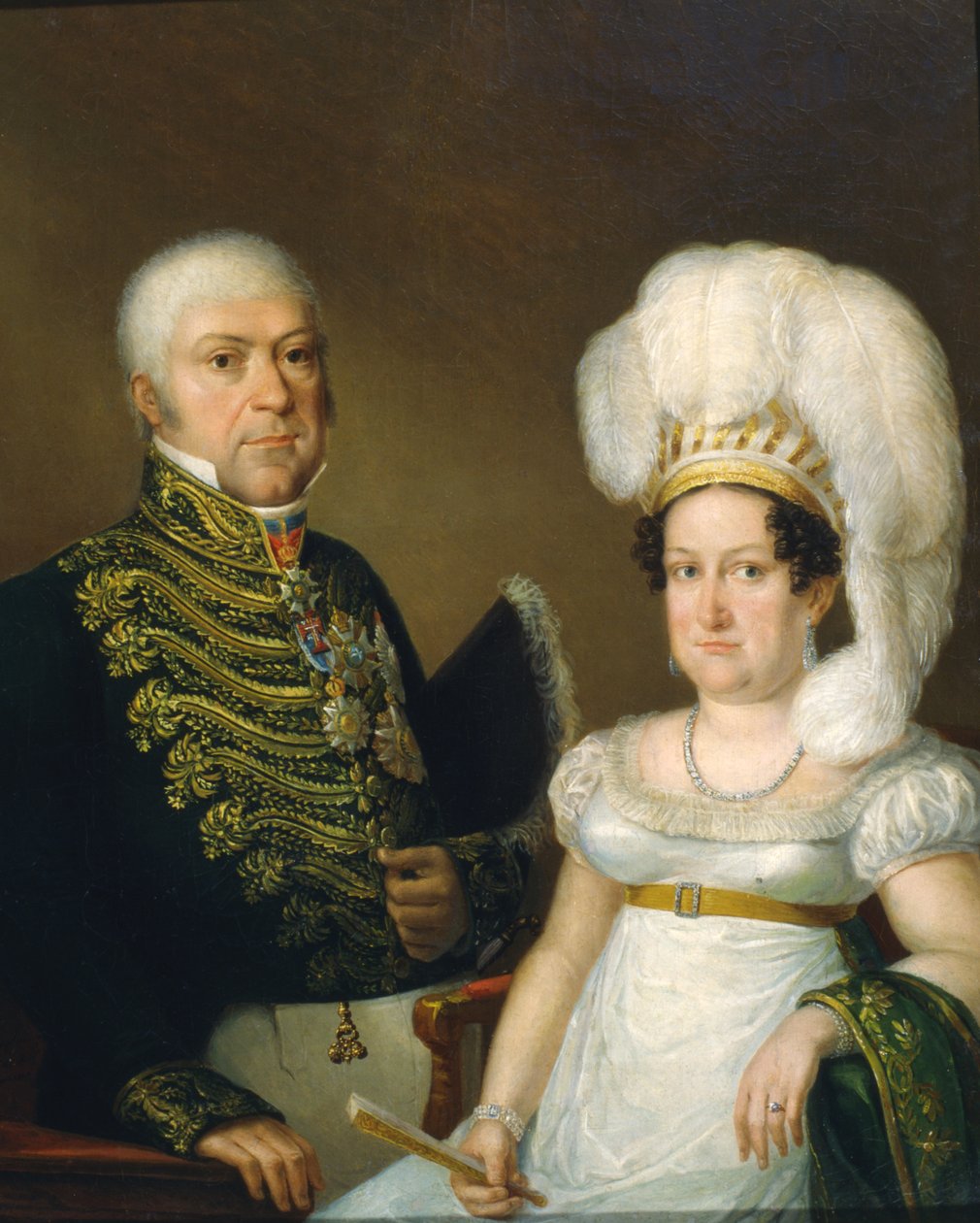 Portret van een Generaal en zijn Vrouw door Angelica Kauffmann