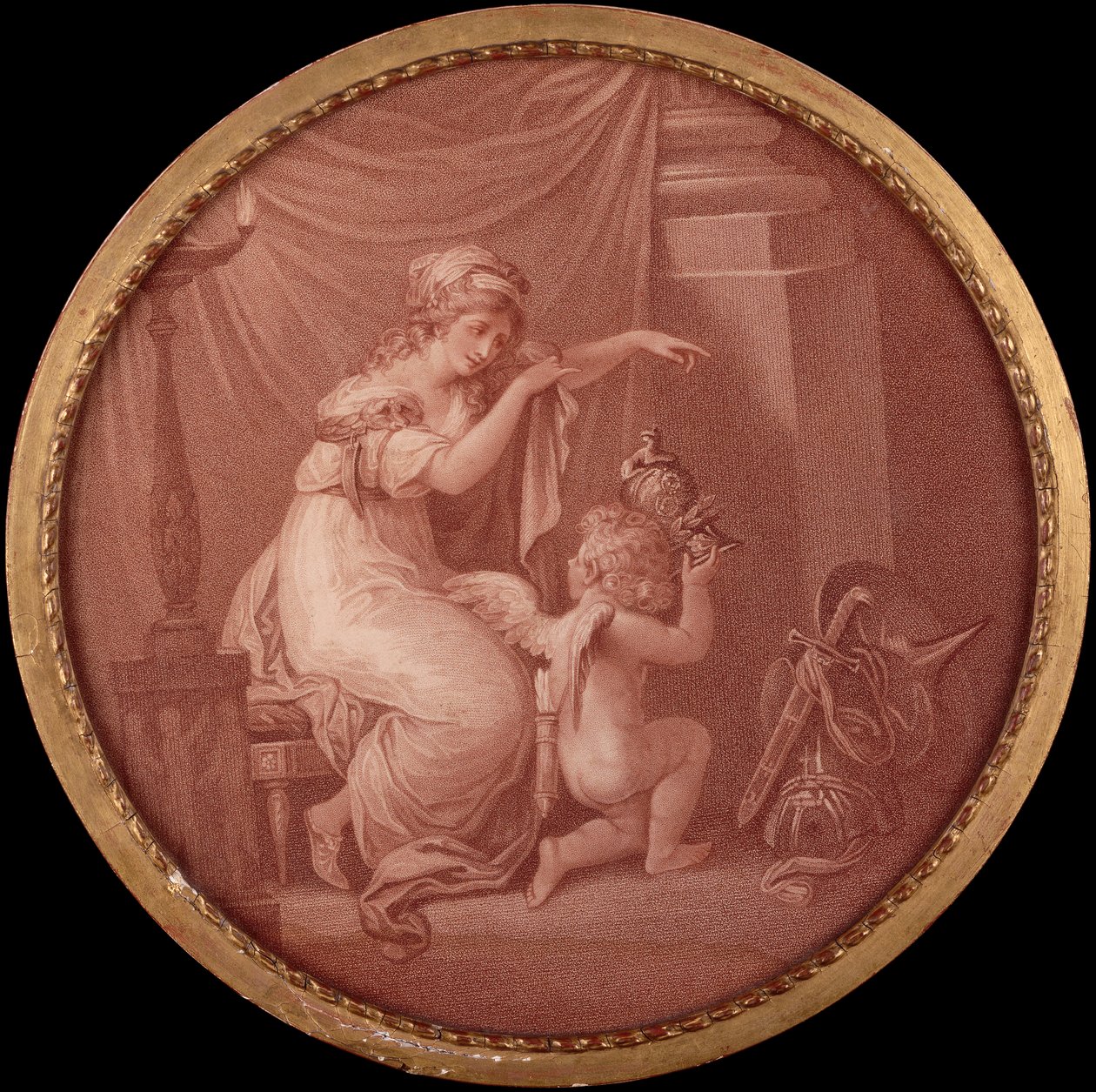 Het leven van Cupido door Angelica (after) Kauffmann