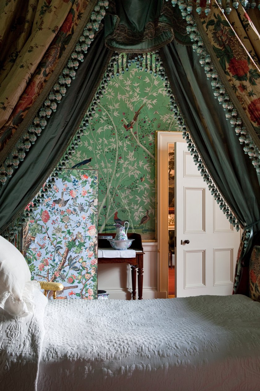 Kamer van de koningin van Schotland, Chatsworth House, Derbyshire door Thomas Kelly