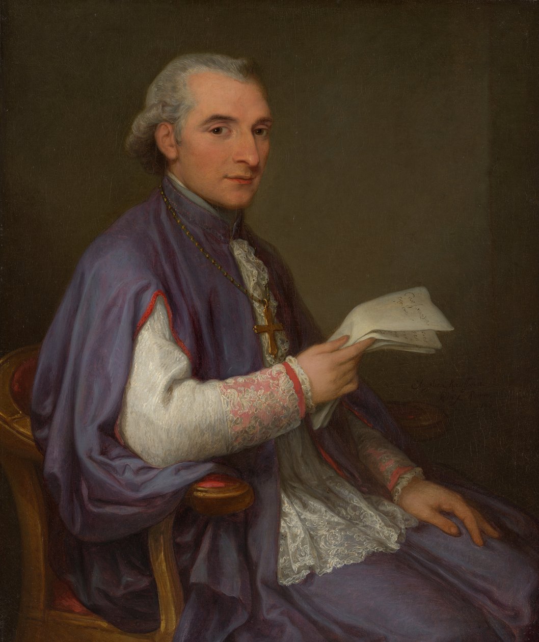 Monsignor Giuseppe Spina 1756-1828, 1798 door Angelica Kauffmann