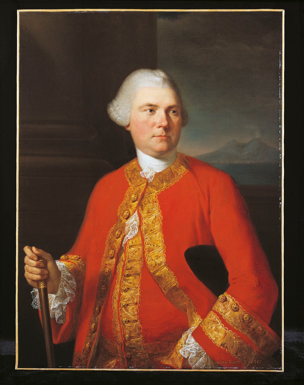 Portret van Brownlow, 9e graaf van Exeter door Angelica Kauffman