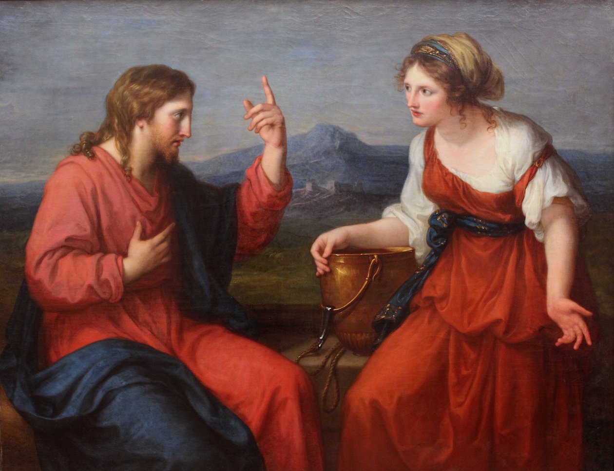Christus en de Samaritaanse vrouw door Angelica Kauffmann