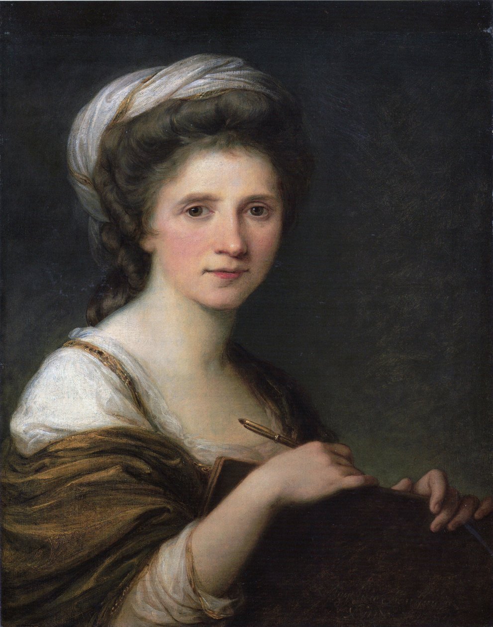 Duits: Selbstbildnis Zelfportret door Angelica Kauffmann