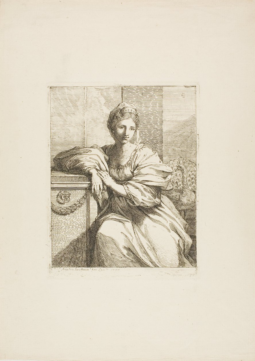 Juno en de Pauw door Angelica Kauffmann