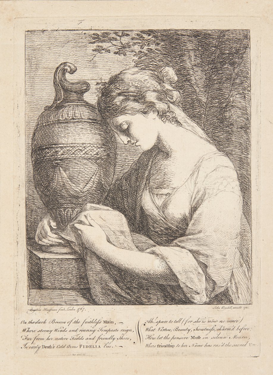 De Vrouw bij de Urn door Angelica Kauffmann