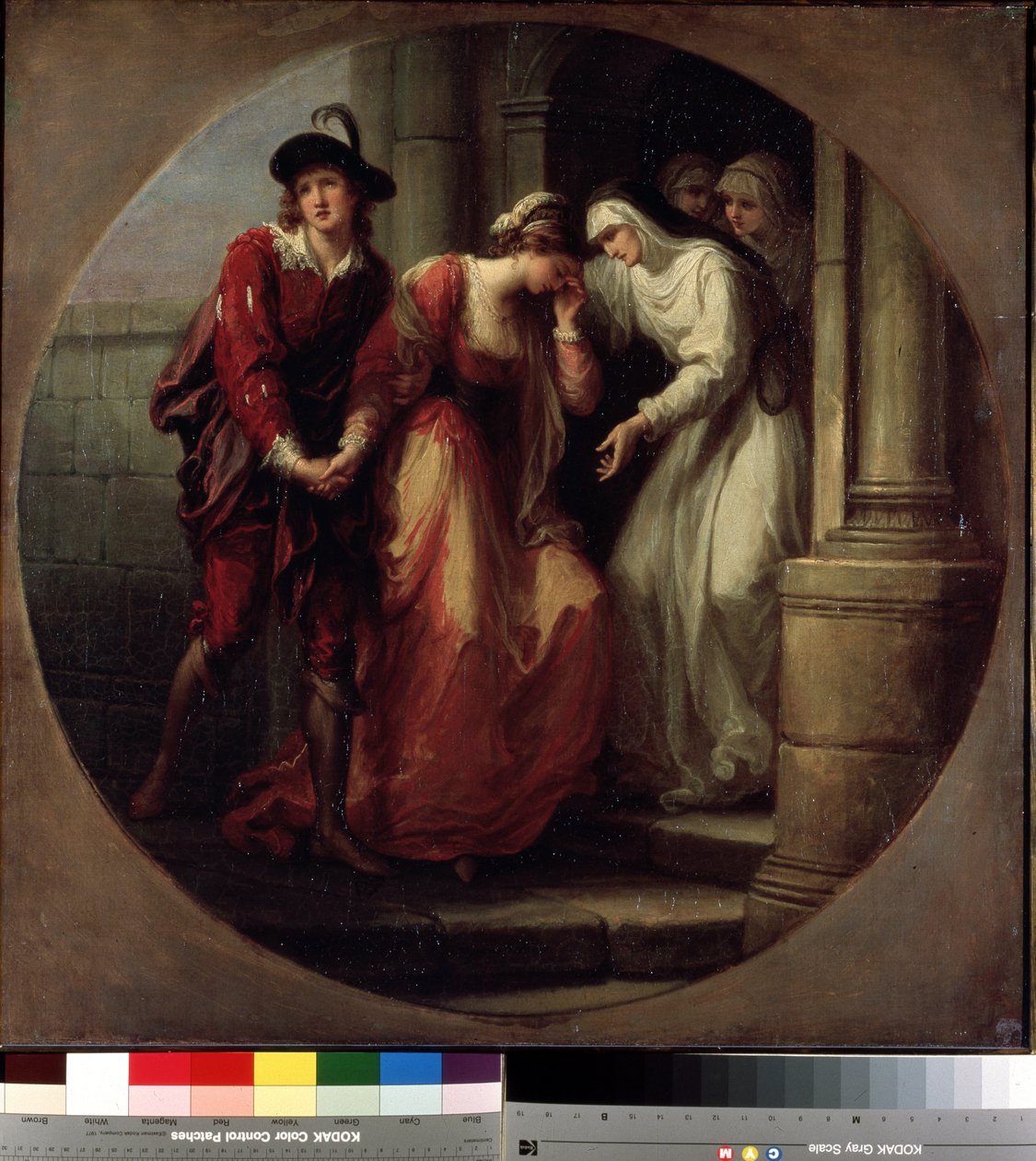 De scheiding van Abelard door Angelica Kauffmann