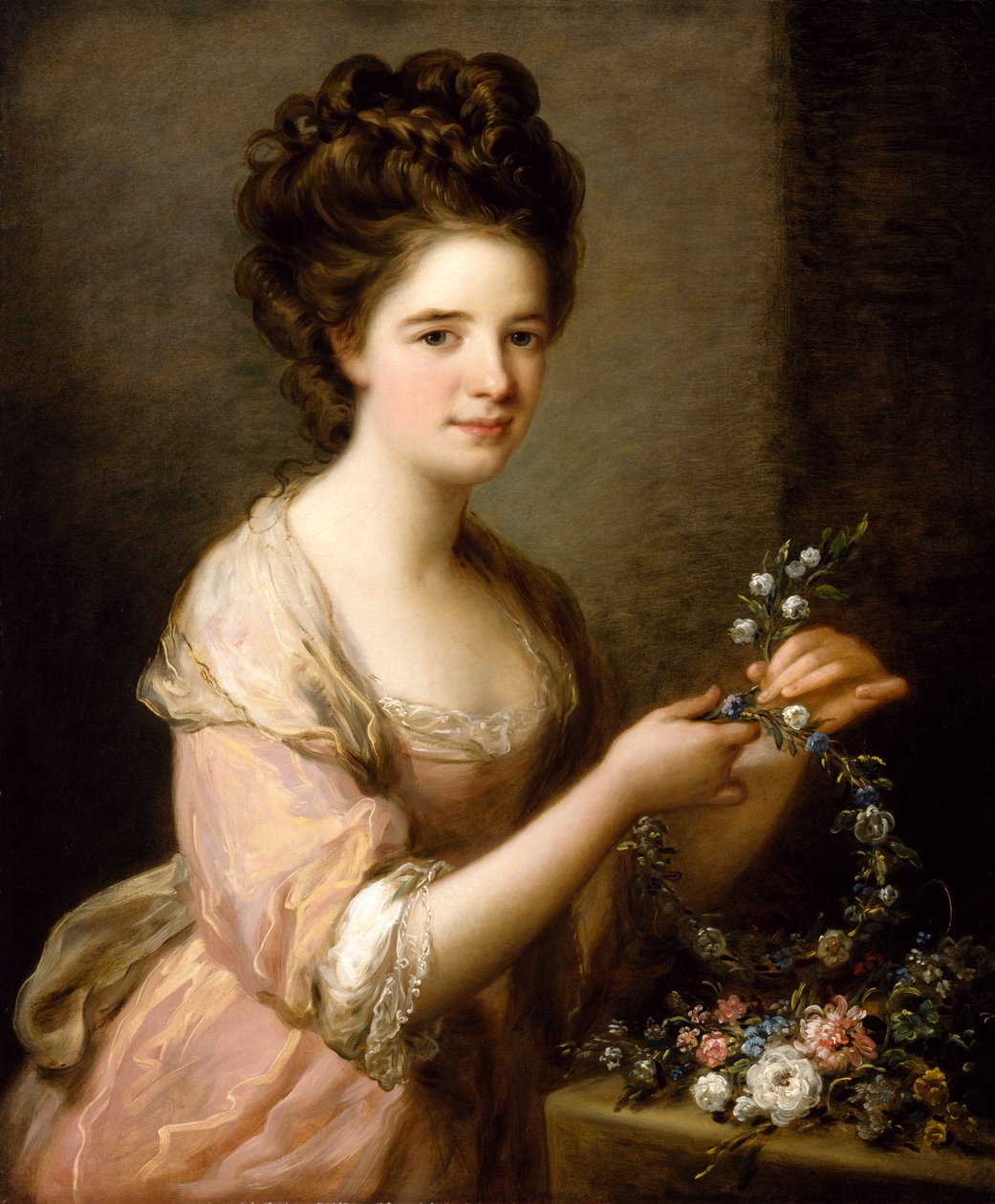 Portret van Eleanor, gravin van Lauderdale door Angelica Kauffmann